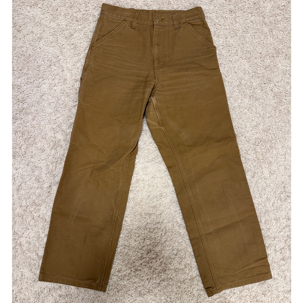 Carhartt Single Knee Pant Hamilton Brown Canvas Work Pants 26 x 32 Mens